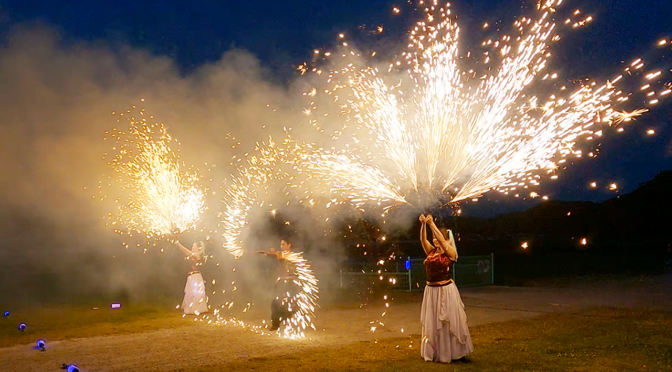 屋外イベントでの低温花火パフォーマンスのご紹介（2024年6月）